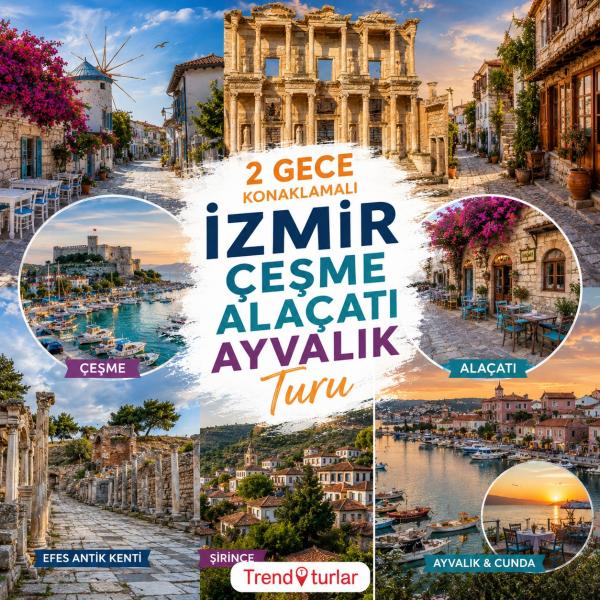 Yüzme Molalı Ege Turu | 2 Gece Otel Konaklamalı